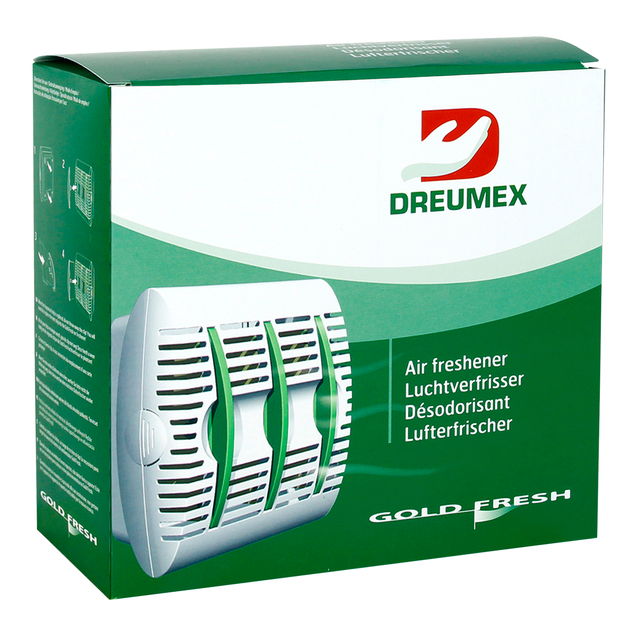 Luchtverfrisserdispenser Dreumex Gold Fresh wit — Foto 2 van 2
