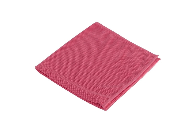 Microvezeldoek Cleaninq prof 40x40cm rood 10 stuks afbeelding
