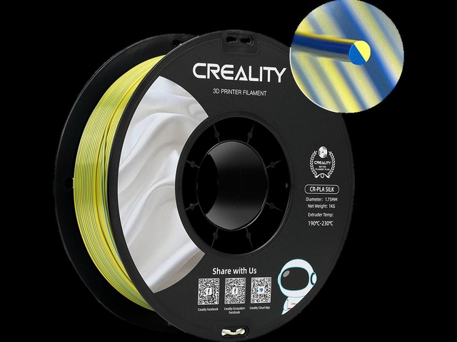 3D Filament Creality PLA 1.75mm Silk Geel Blauw 1kg afbeelding