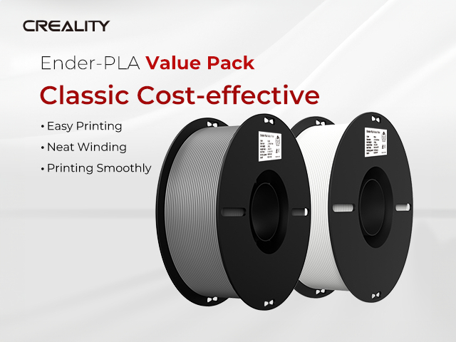 3D Filament Creality PLA 1.75mm Wit + grijs 1kg afbeelding