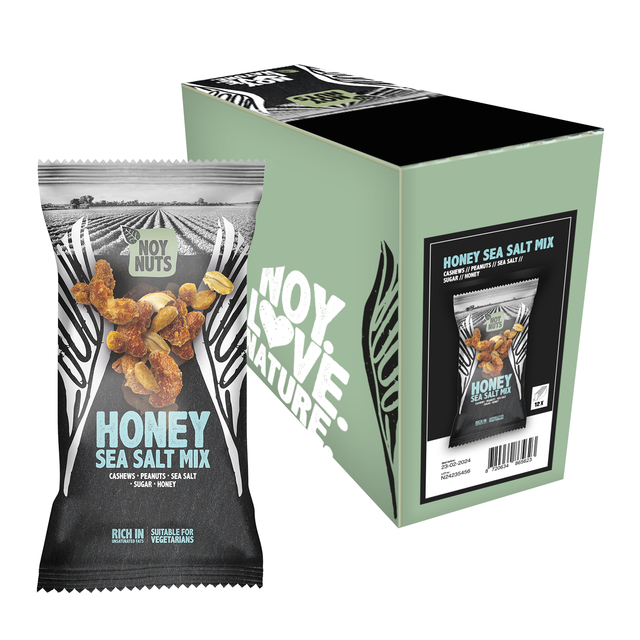 Noten NoyNuts honey sea salt mix zak 45 gram afbeelding