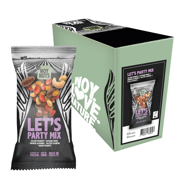 Noten NoyNuts let&apos;s party mix zak 45 gram afbeelding