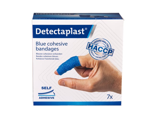 Kohesief verband blauw Detectaplast assorti 7 stuks afbeelding