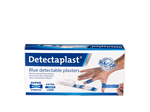 Elastische blauwe textielpleister Detectaplast 180x20mm 100 stuks — Foto 2 van 2