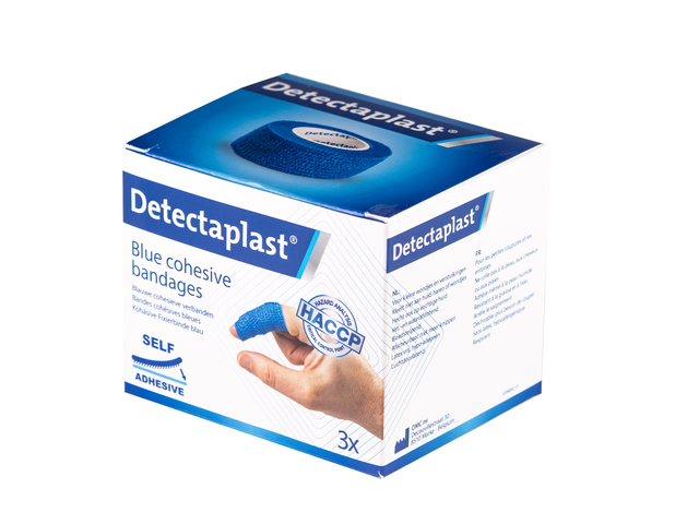 Snelpleister blauw Detectaplast 2,5cmx4,5m 3 stuks afbeelding