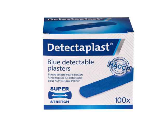 Elastische blauwe textielpleister Detectaplast 19x72mm 100 stuks — Foto 2 van 2