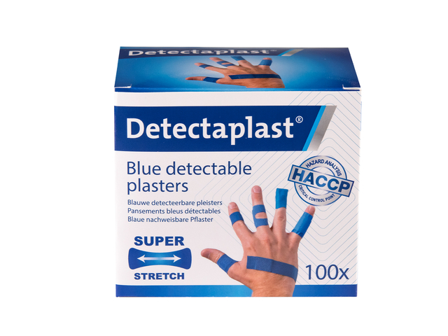 Elastische blauwe textielpleister Detectaplast assorti 100 stuks — Foto 2 van 2