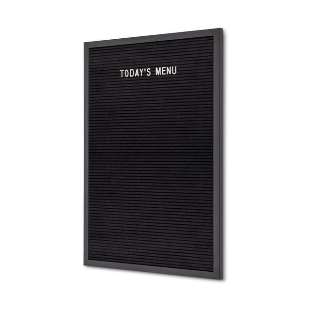 Letterbord IEZZY 40x60cm zwart hout afbeelding