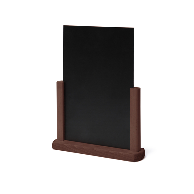 Tafelkrijtbord IEZZY A5 donkerbruin hout afbeelding