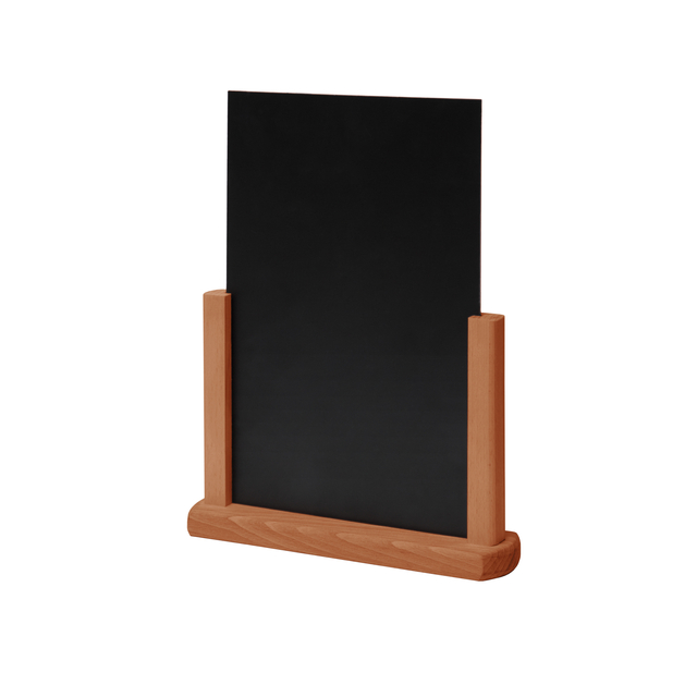IEZZY horeca en catering Tafelkrijtbord IEZZY A5 lichtbruin hout