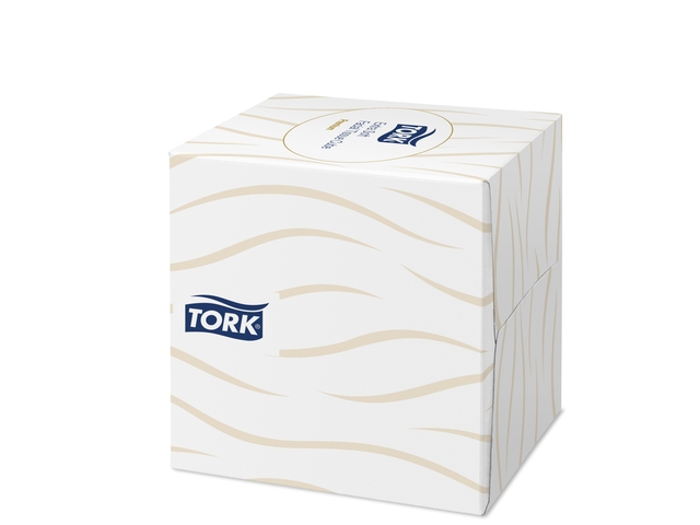 Facial tissues Tork Premium kubus 2-laags 100 vel wit 140278 afbeelding