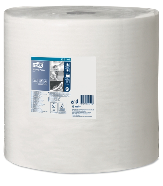 Poetspapier Tork W1 Advanced 1-laags 1180m wit 130109 afbeelding