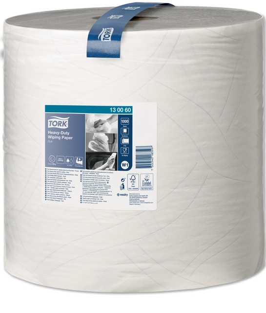 Poetspapier Tork W1 Heavy-Duty Premium 2-laags 1000 vel wit 130060 afbeelding