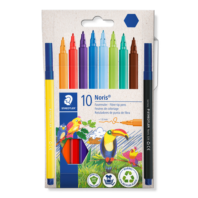 Kleurstift Staedtler Noris 326 kartonnen etui 10 kleuren afbeelding
