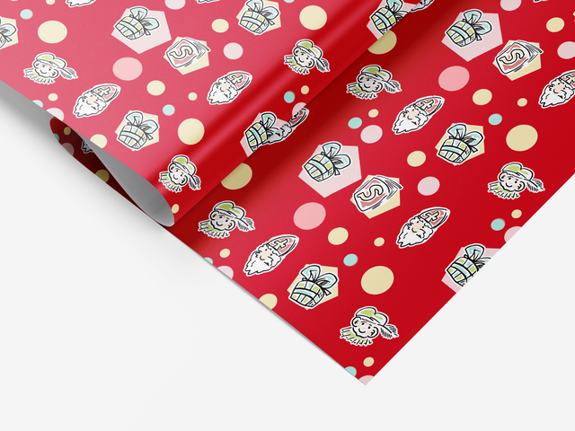 Apparaatrol Haza Sint en Piet 125mx50cm afbeelding