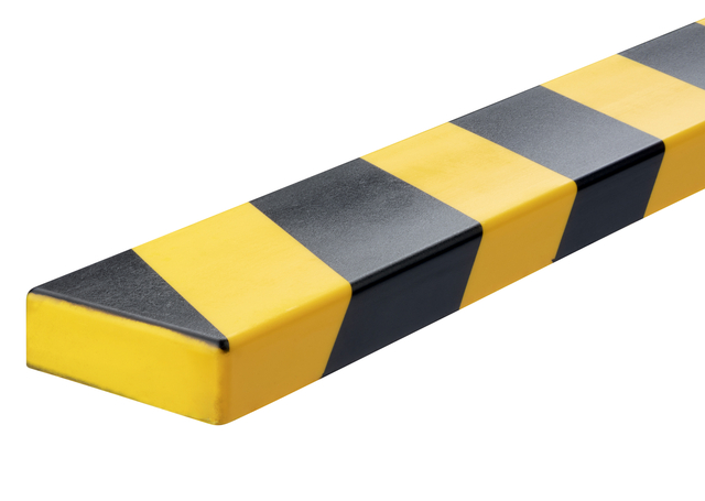 Beschermingsprofiel Durable S20 recht 1m geel zwart afbeelding