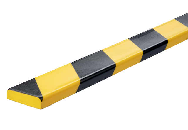 Beschermingsprofiel Durable S10 recht 1m geel zwart afbeelding