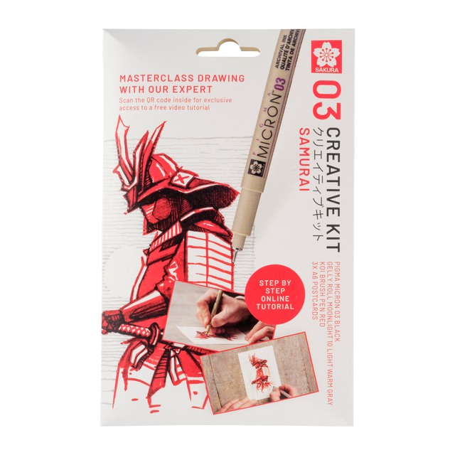 Tekenset Sakura Creative Kit Samurai 6 stuks afbeelding