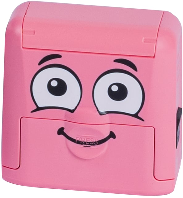 Textielstempel Colop Marky personaliseerbaar roze afbeelding