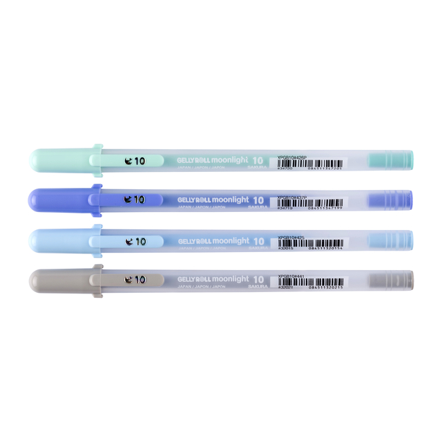Gelschrijver Sakura Gelly Roll Moonlight 10 aurora set à 4 kleuren afbeelding