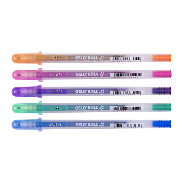 Gelschrijver Sakura Gelly Roll Silver Shadow set à 5 kleuren afbeelding