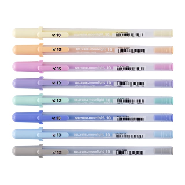 Gelschrijver Sakura Gelly Roll Moonlight 10 pastel set à 8 kleuren afbeelding