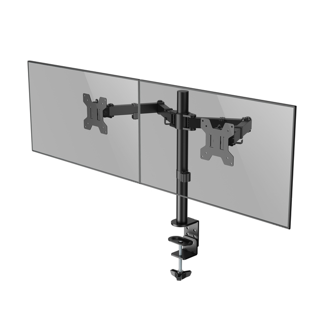 Monitorarm Quantore 2 schermen 17-27 inch zwart afbeelding
