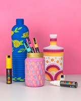 Paintmarker Uni POSCA PC17K extra breed rechthoek donkerblauw-7