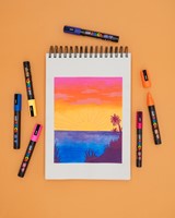 Paintmarker Uni POSCA PC3M fijn pastel assorti set à 8 stuks-3