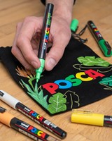 Paintmarker Uni POSCA PC17K extra breed rechthoek donkerblauw-4