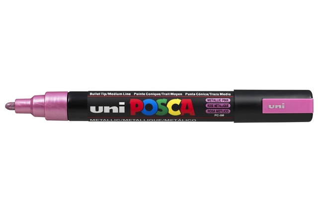 Paintmarker Uni POSCA PC5M medium metallic roze afbeelding