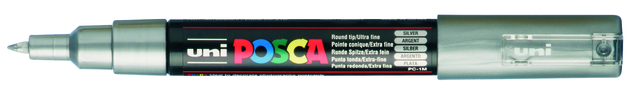 Verfstift Posca PC1MC extra fijn zilver afbeelding
