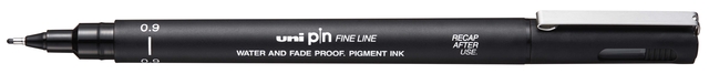 Fineliner Uni-ball Pin 0.9mm zwart afbeelding