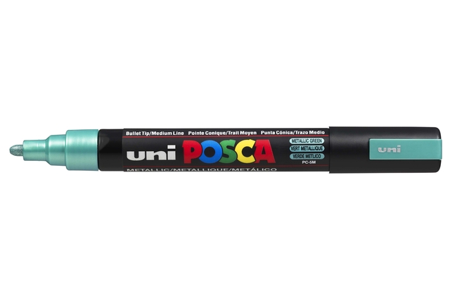 Verfstift Posca PC5M medium metallic groen afbeelding