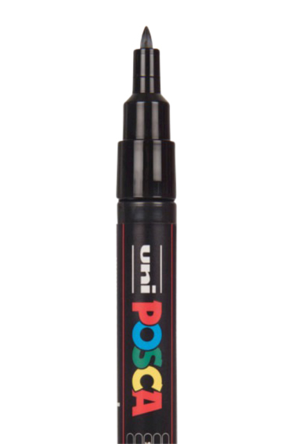 Paintmarker Uni POSCA PC1MC extra fijn assorti set à 16 stuks — Foto 2 van 2