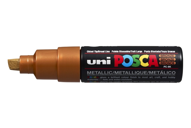 Verfstift Posca PC8K breed schuin brons afbeelding