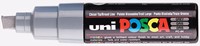 Paintmarker Uni POSCA PC8K breed schuin grijs