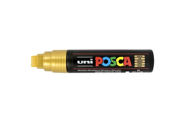 Paintmarker Uni POSCA PC17K extra breed rechthoek goud afbeelding