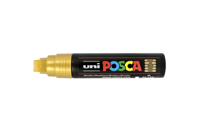 Verfstift Posca PC17K extra breed rechthoek goud afbeelding