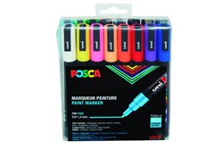Paintmarker Uni POSCA PC3M fijn standaard assorti set à 16 stuks