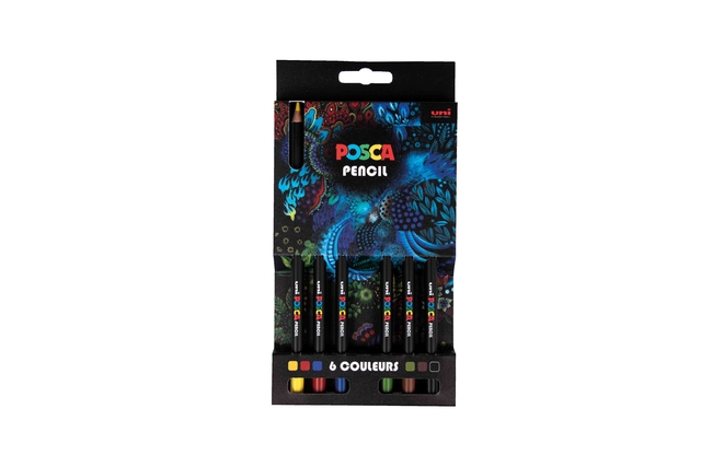 Posca Kleurpotloden assorti setà 6 stuks