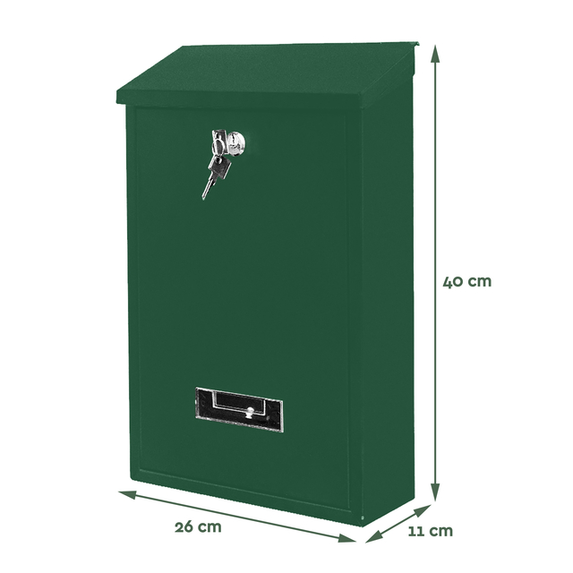 Brievenbus BRASQ PB100 Basic wand groen — Foto 2 van 2