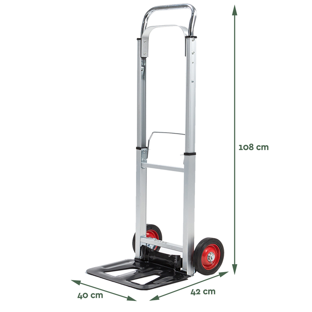 Steekwagen BRASQ stalen plateau 90 kg — Foto 2 van 2