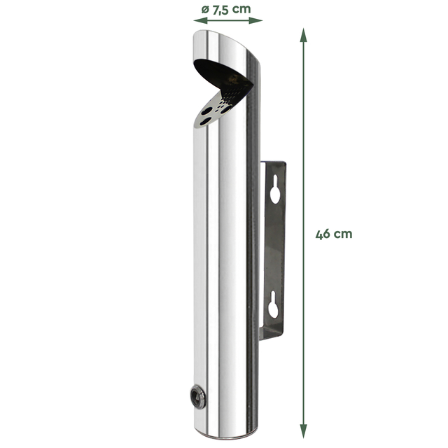 Asbak BRASQ wand AT200 RVS — Foto 2 van 2