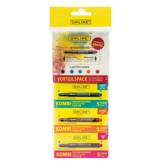 Online Inktpatroon Kombi assorti blister Ã  5 doosjes Ã  5 stuks