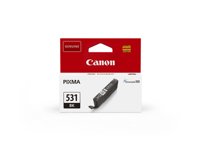 Canon inktcartridge CLI-531 515 pagina&apos;s OEM 6118C001 zwart