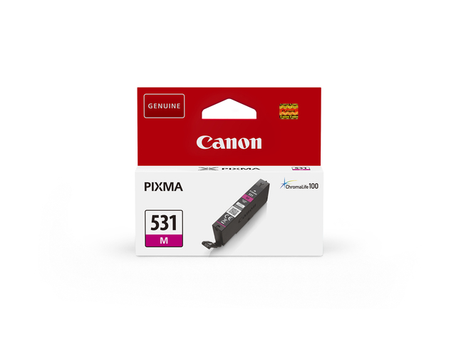 Canon inktcartridge CLI-531 515 pagina&apos;s OEM 6120C001 magenta