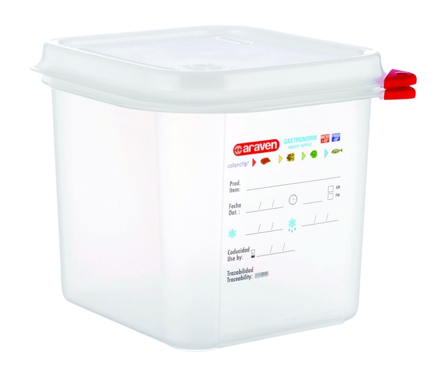 Voedseldoos Araven GN 1/6 met deksel 2600 ml 4 stuks afbeelding