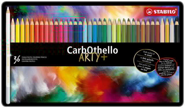 Kleurpotloden STABILO CarbOthello kalkpastel assorti blik à 36 stuks afbeelding