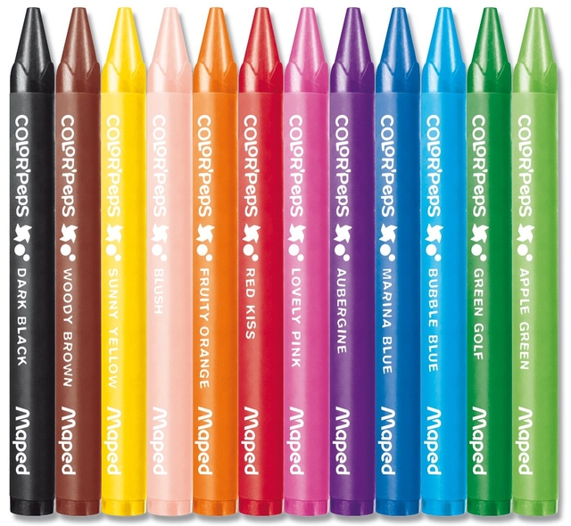 Waskrijt Maped Color'Peps Wax set á 12 kleuren — Foto 2 van 2